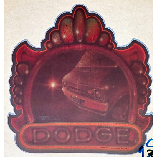 Dodge Van Vintage 1976 Holoubek Studios Iron On Heat Transfer