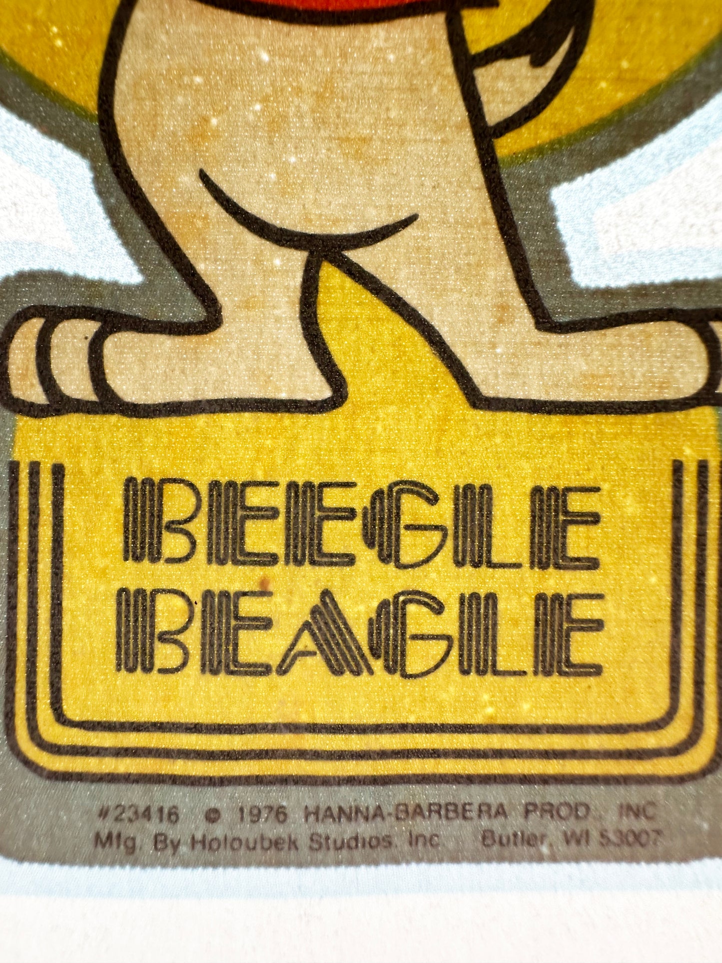 Hanna-Barbera Beegle Beagle Vintage Iron On Heat Transfer