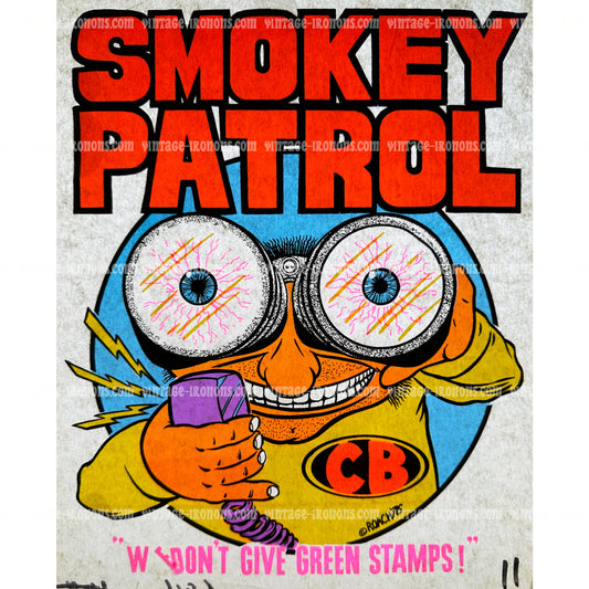 Smokey Patrol CB Radio Vintage Iron On Heat Transfer