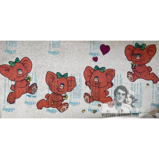 Dancing Bears Vintage Iron On Heat Transfer