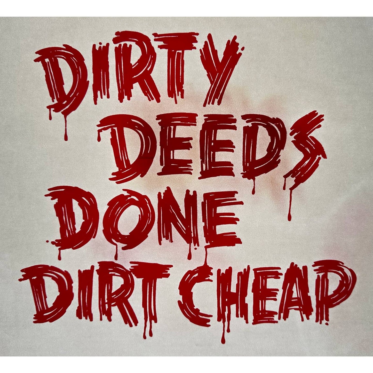 Dirty Deeds Done Dirt Cheap AC/DC Iron On Heat Transfer