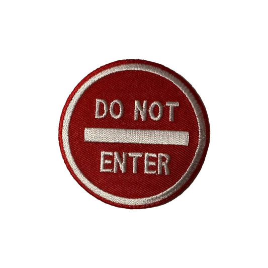 Do Not Enter Iron-on Vintage Patch