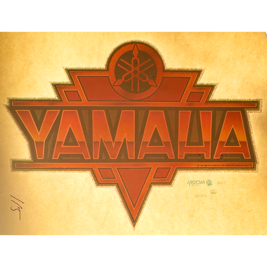 Yamaha Vintage Glitter Iron On Heat Transfer