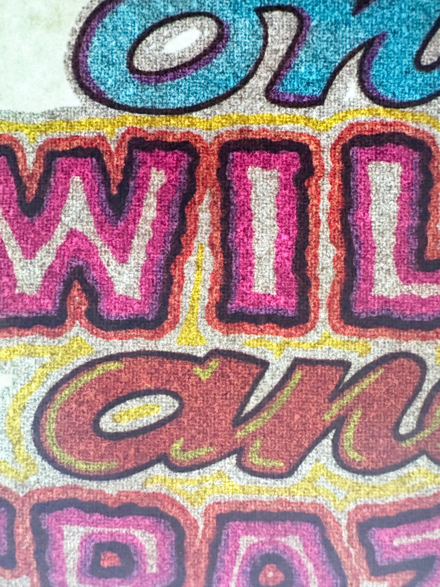 One Wild and Crazy Girl Vintage Glitter Iron On Heat Transfer