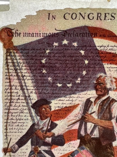 Declaration Of Independence by Founding Fathers Vintage Iron On Heat Transfer