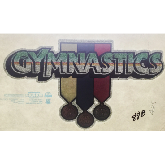 Gymnastics Vintage Glitter Iron On Heat Transfer