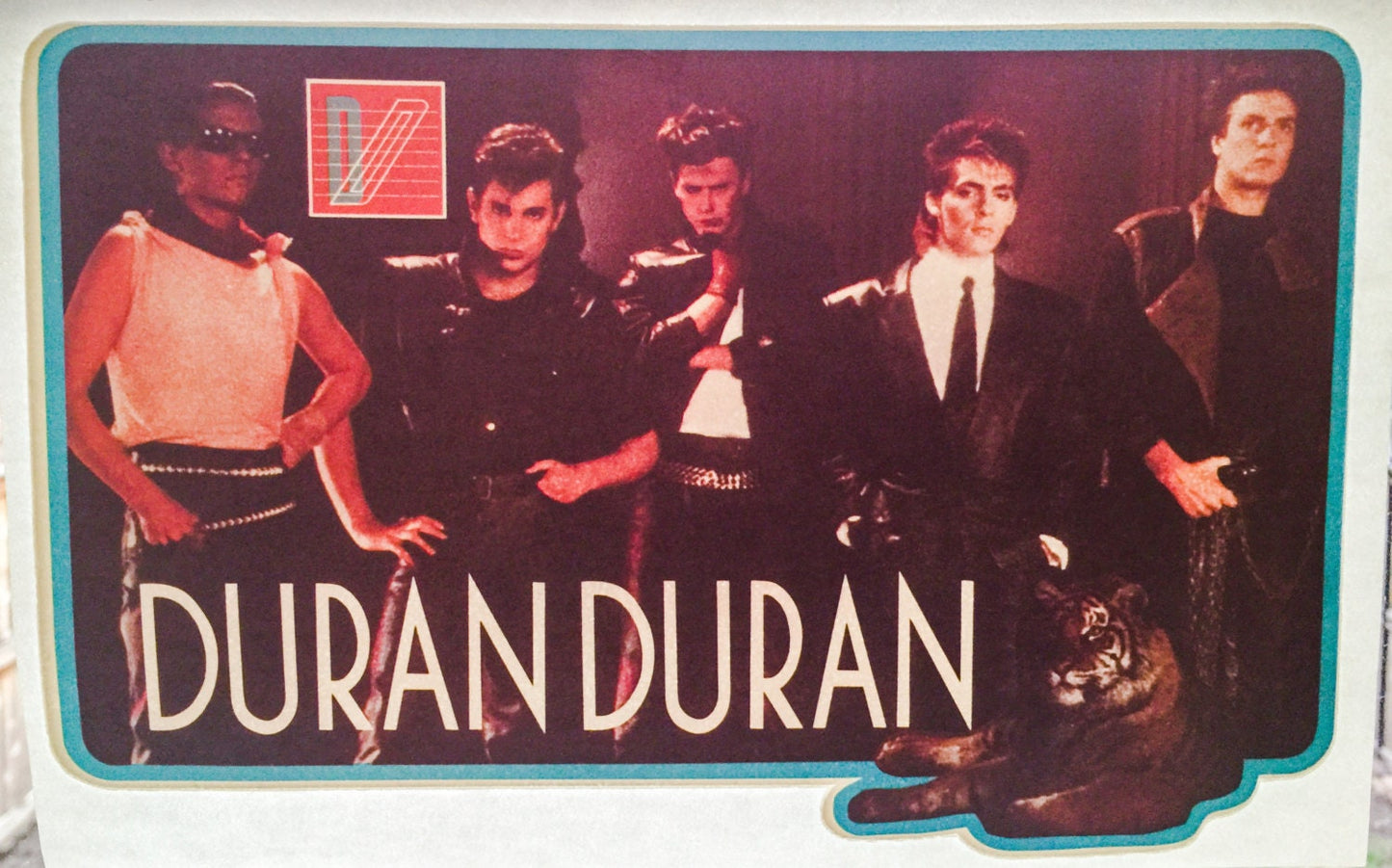 Duran Duran with Tiger Vintage Iron On Heat Transfer