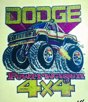 Dodge 4x4 Powerwagon Vintage 1979 Roach Incorporated Iron On Heat Transfer