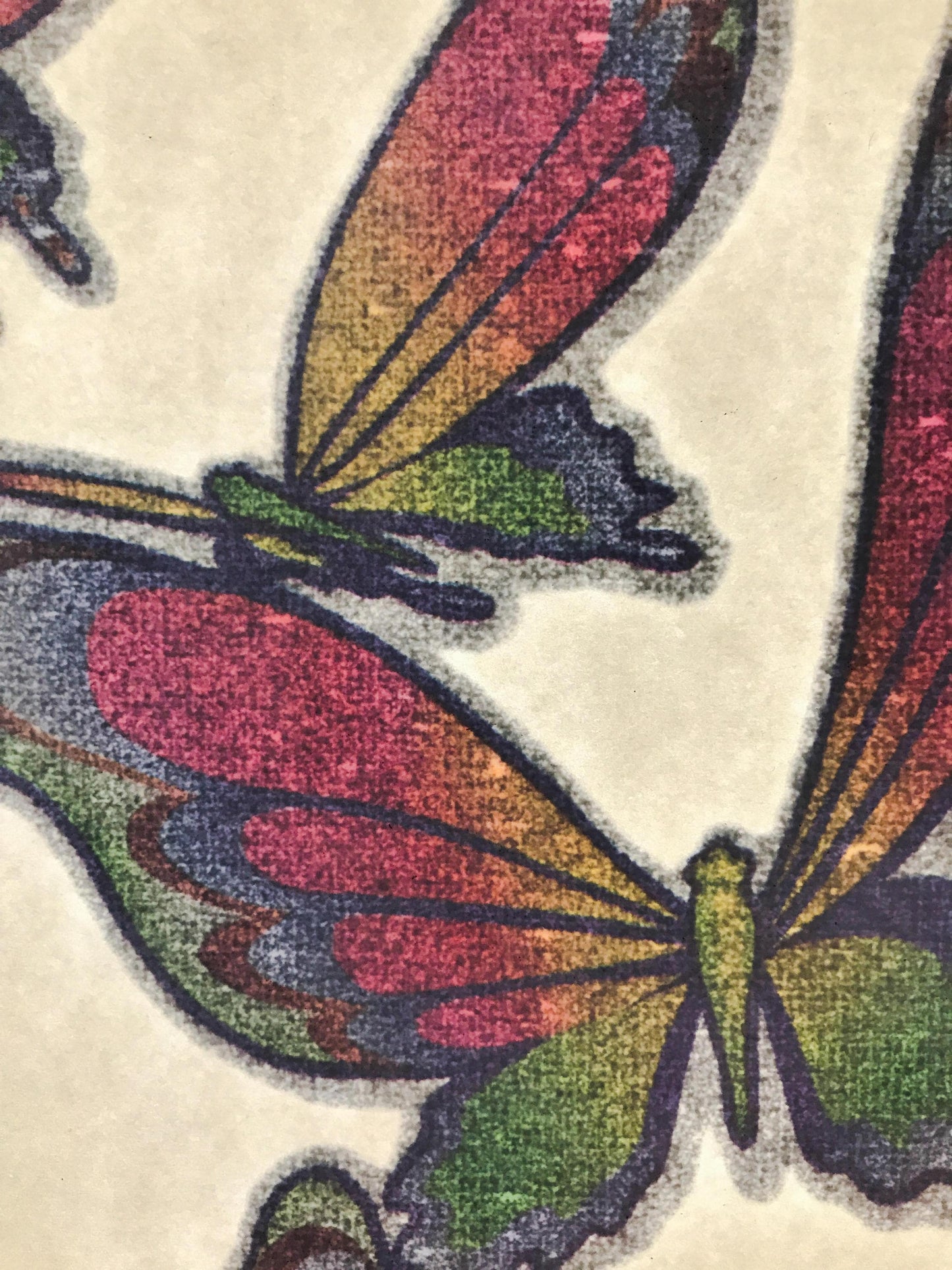 Butterflies Vintage Glitter Iron On Heat Transfer