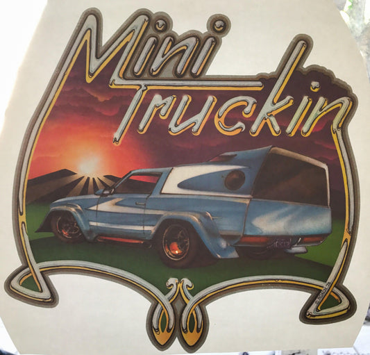 Mini Truckin 1976 Roach Incorporated Vintage Iron On Heat Transfer