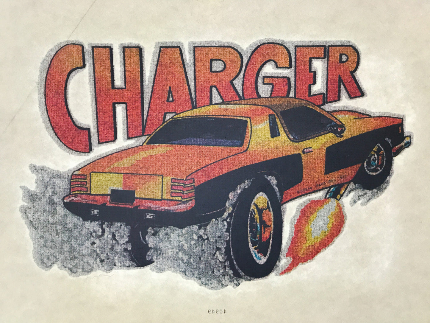 Dodge Charger Vintage Iron On Heat Transfer