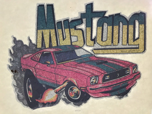 Ford Mustang Vintage Iron On Heat Transfer