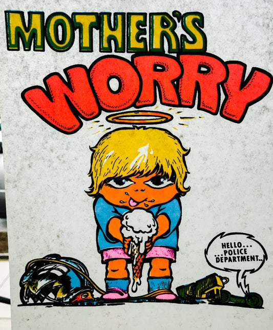 Mother's Worry Vintage Iron On Heat Transfer