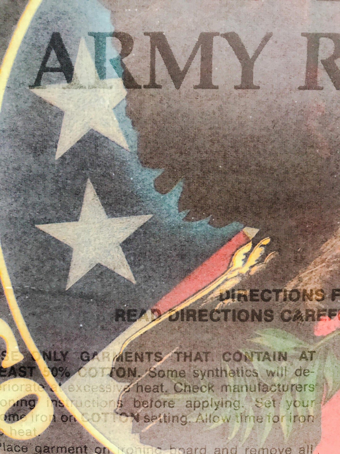 Go Army Reserve Vintage Iron On Heat Transfer