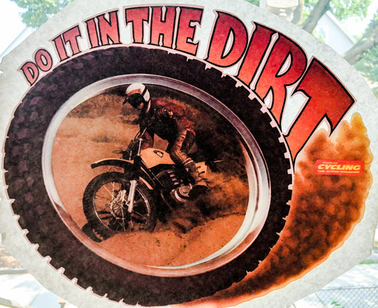 Do It In The Dirt Motocross Roach Incorporated Vintage Iron On Heat Transfer
