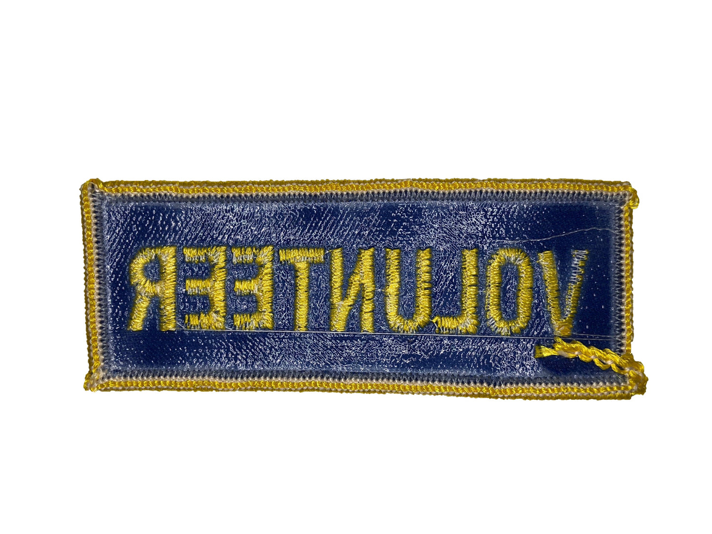 Volunteer Name Badge Iron-on Vintage Patch