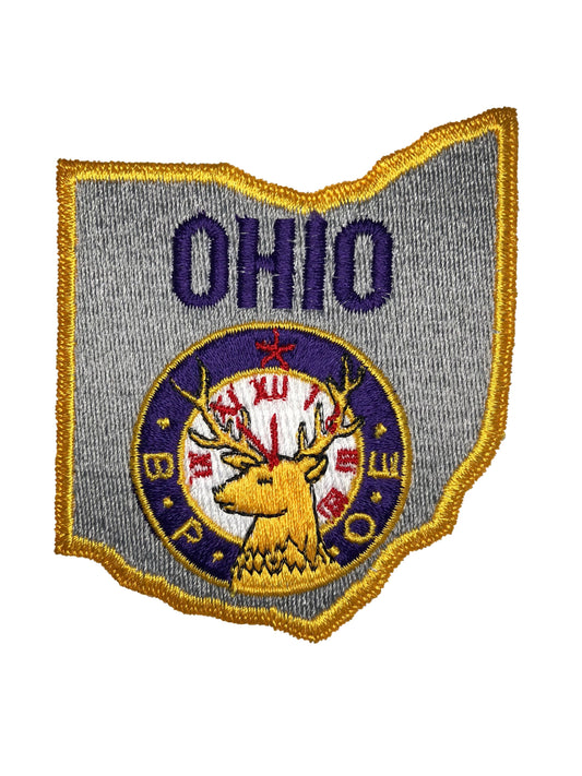 Ohio Elks Association - Benevolent and Protective Order of Elks Iron-on Vintage Patch