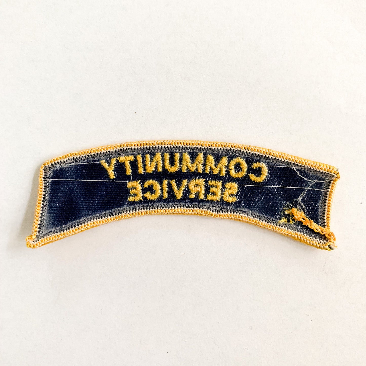 Community Service Badge Iron-on Vintage Patch