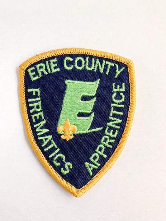 Erie County Firematics Apprentice Iron-on Vintage Patch