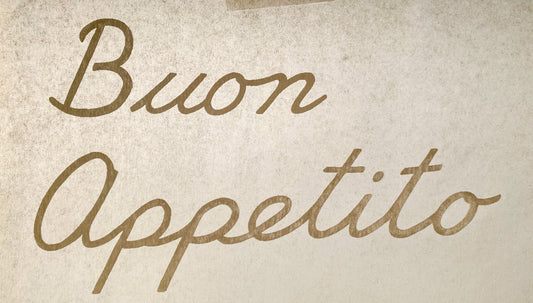 Buon Appetito Vintage Iron On Heat Transfer