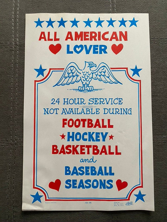 All American Lover Good Humor Poster by Kalan Inc. 1976
