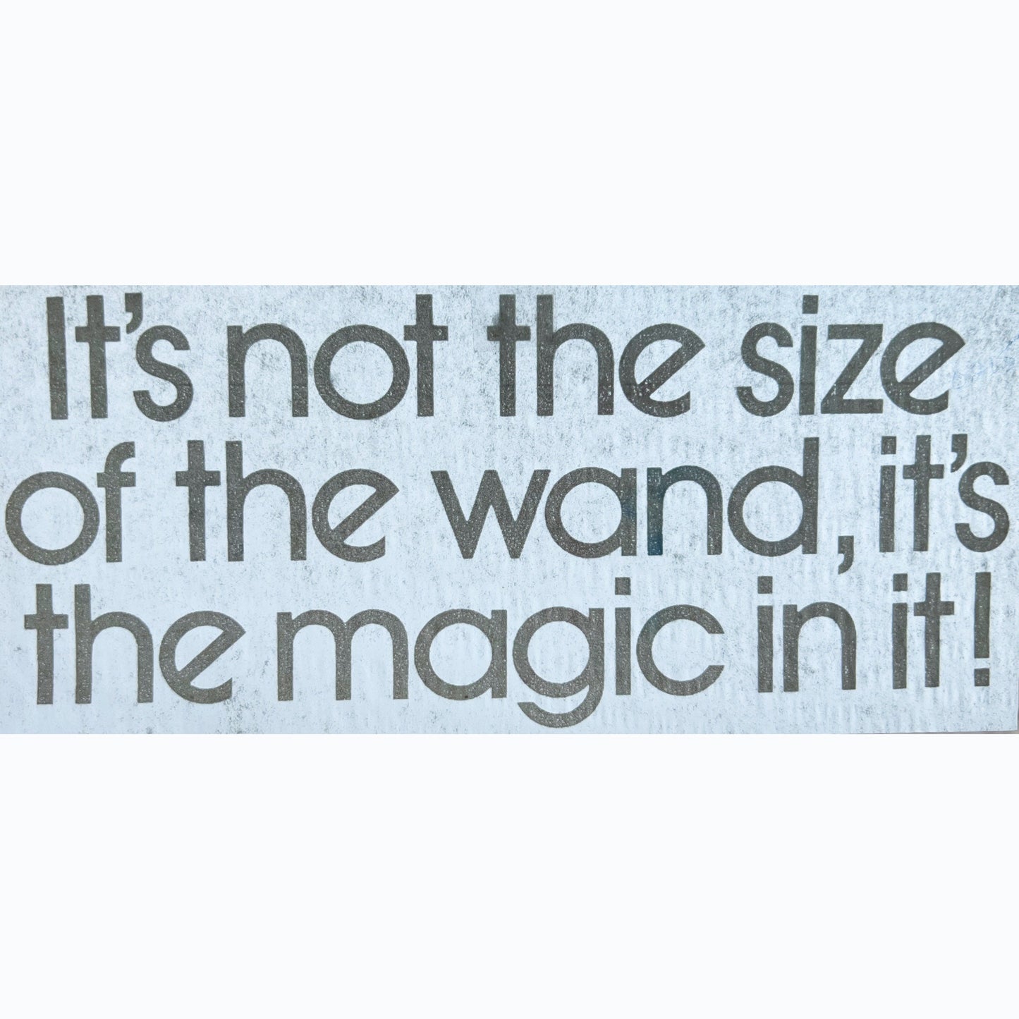 It's Not the Size of the Wand, It's the Magic in it! Vintage Iron On Heat Transfer