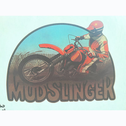 Mudslinger Vintage Iron On Heat Transfer
