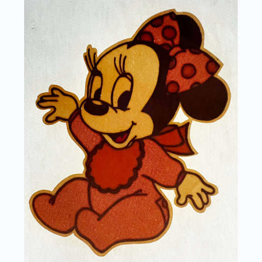 Baby Minnie Mouse Disney Vintage Iron On Heat Transfer