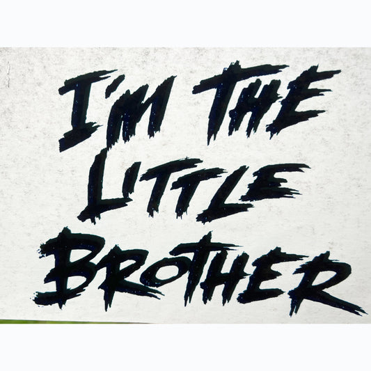 I'm The Little Brother Vintage Iron On Heat Transfer