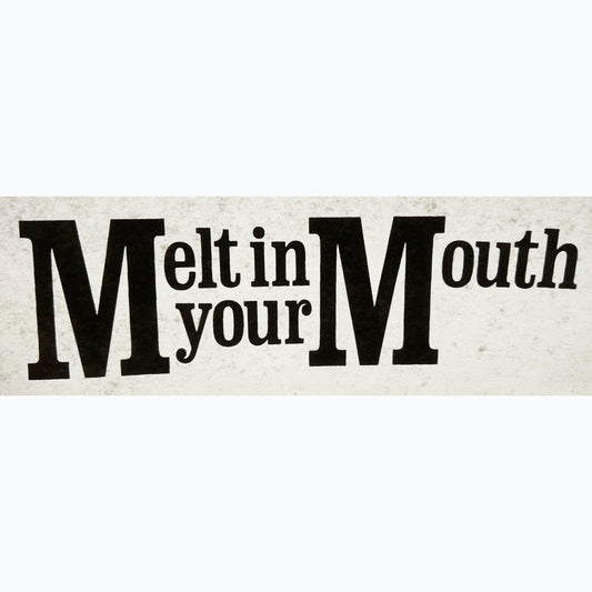 Melt in Your Mouth Vintage Iron On Heat Transfer