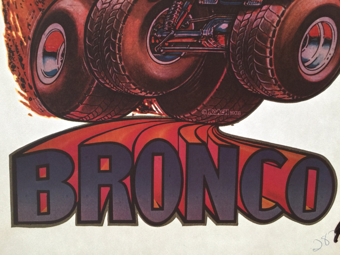 Ford Bronco 4x4 Vintage 1978 Roach Incorporated Iron On Heat Transfer