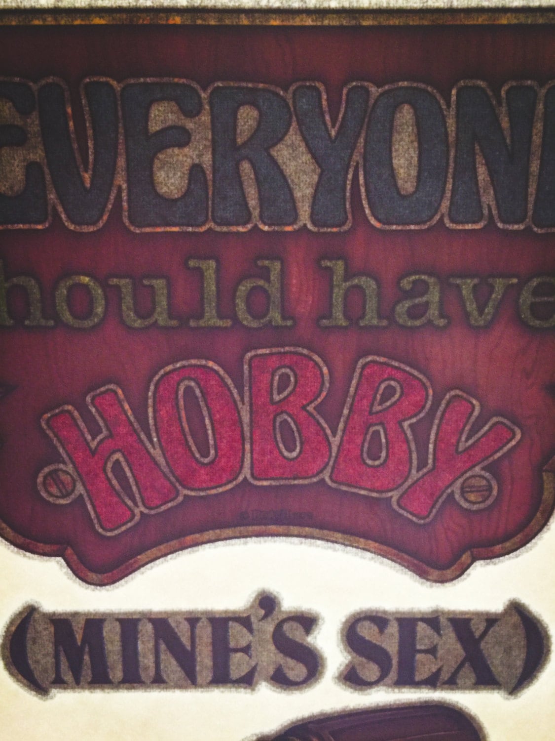 Everyone Should Have a Hobby... Vintage Roach Incorporated Glitter Iron On Heat Transfer